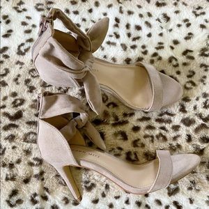 Taupe Madden Girl Bow Tie Heels